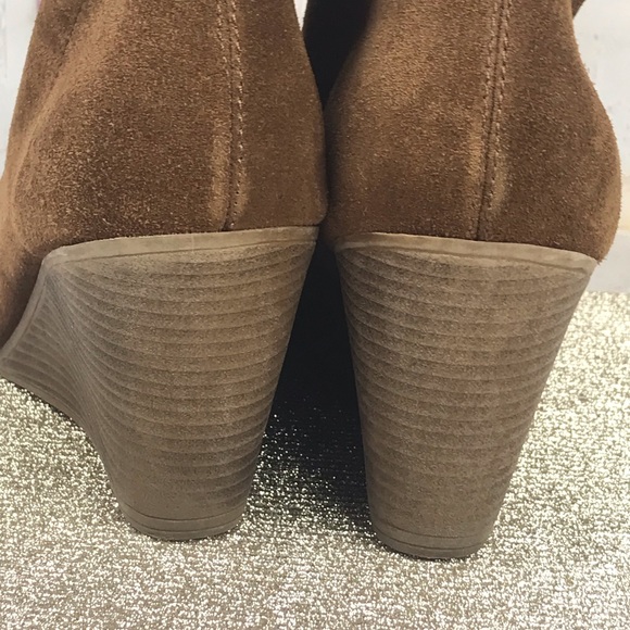 Bjorndal: Womens Suede Wedge Booties boots -Sz:11 - Picture 5 of 9